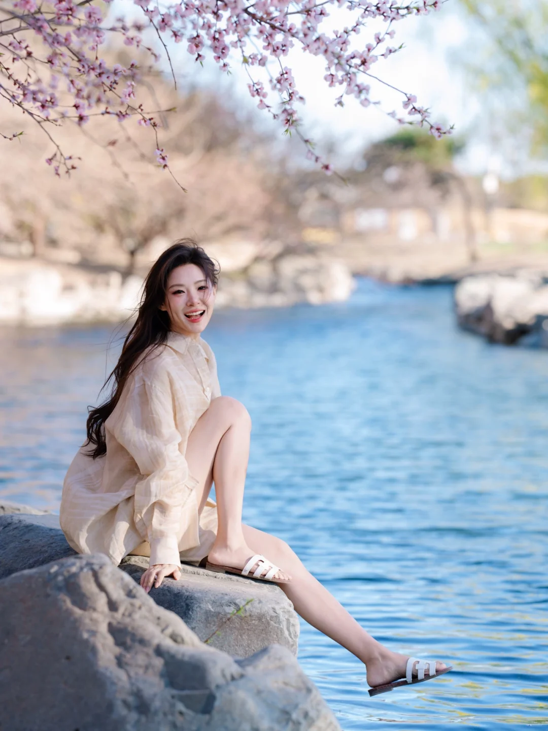春日桃花溪🍃🌸浅春浪漫