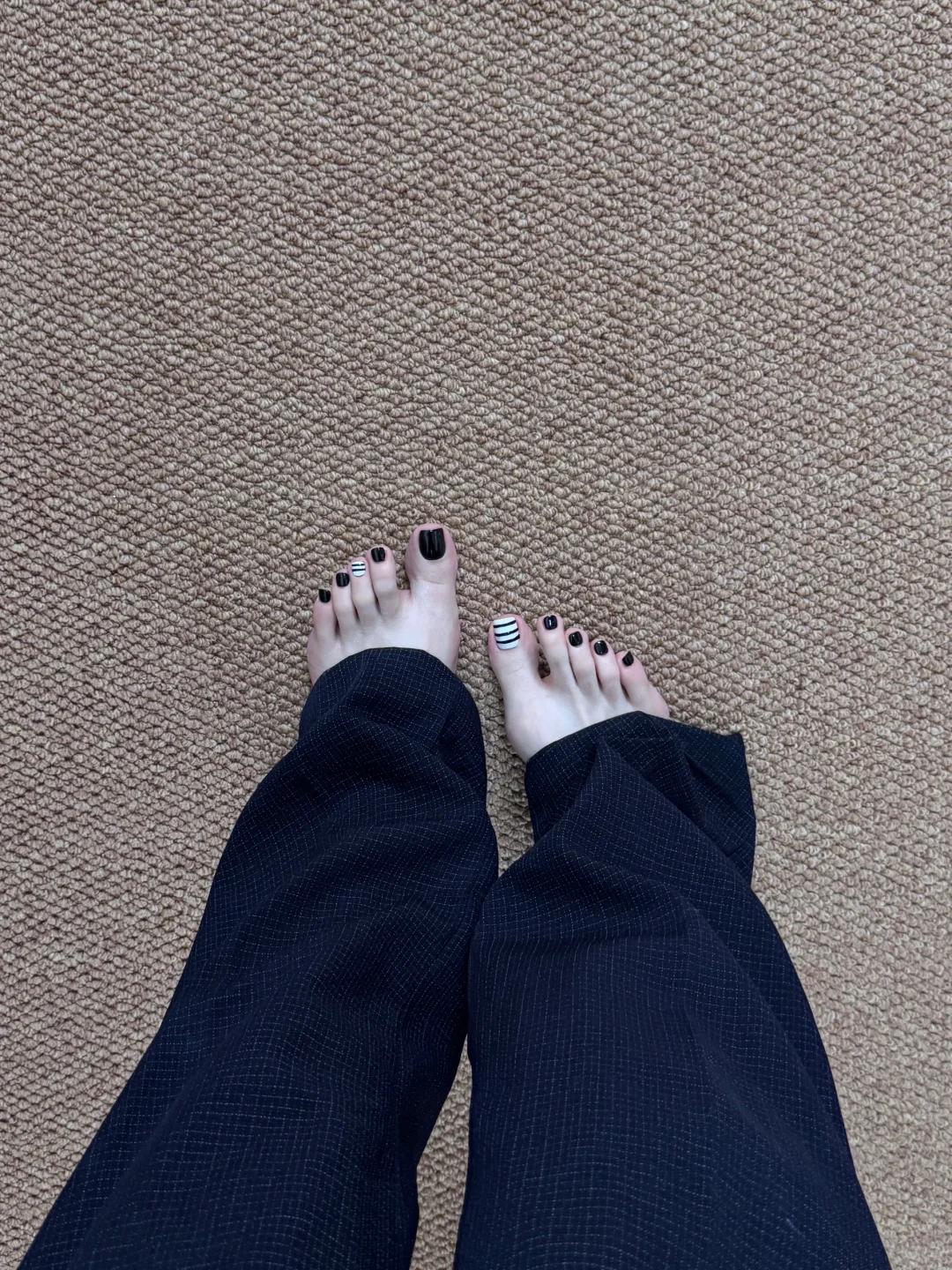 几十万人看过的丝芙兰条纹美甲💅上脚啦❗️