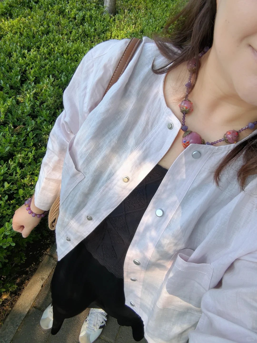 40+姐姐的周二上班路上…粉紫色的清晨