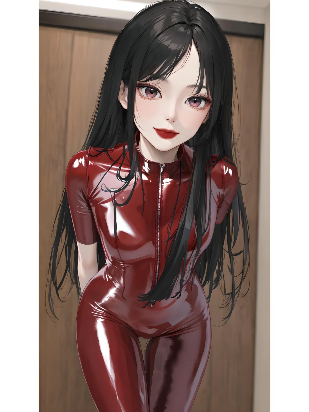 动漫壁纸---二次元胶衣模特少女