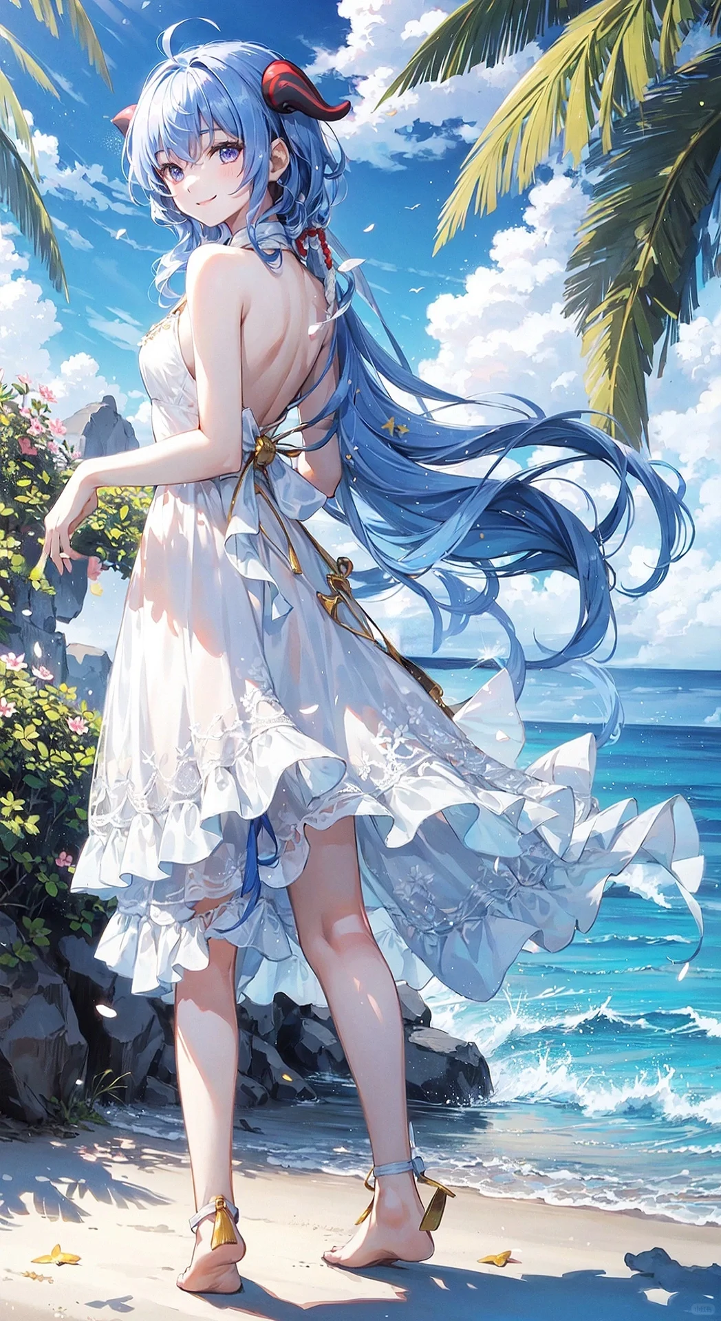 和甘雨一起去海边吗