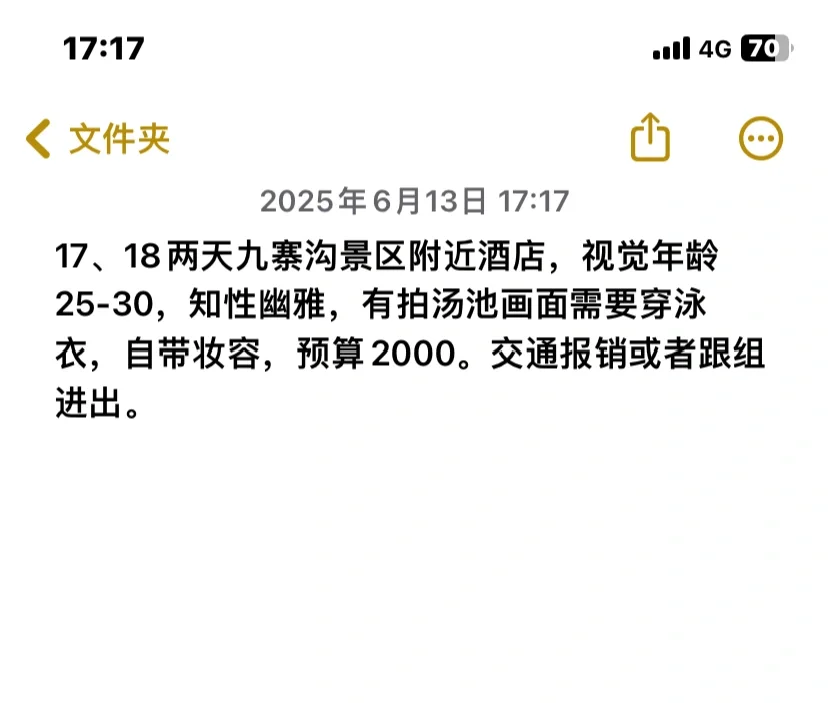 找一个女演员