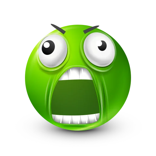 贱嗖嗖的绿脸emoji表情包