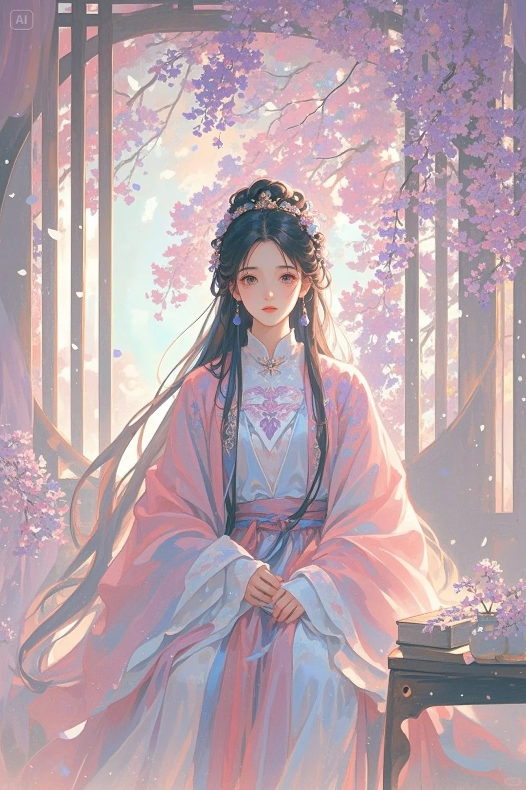 AI绘画｜古风美女十里桃花🌸