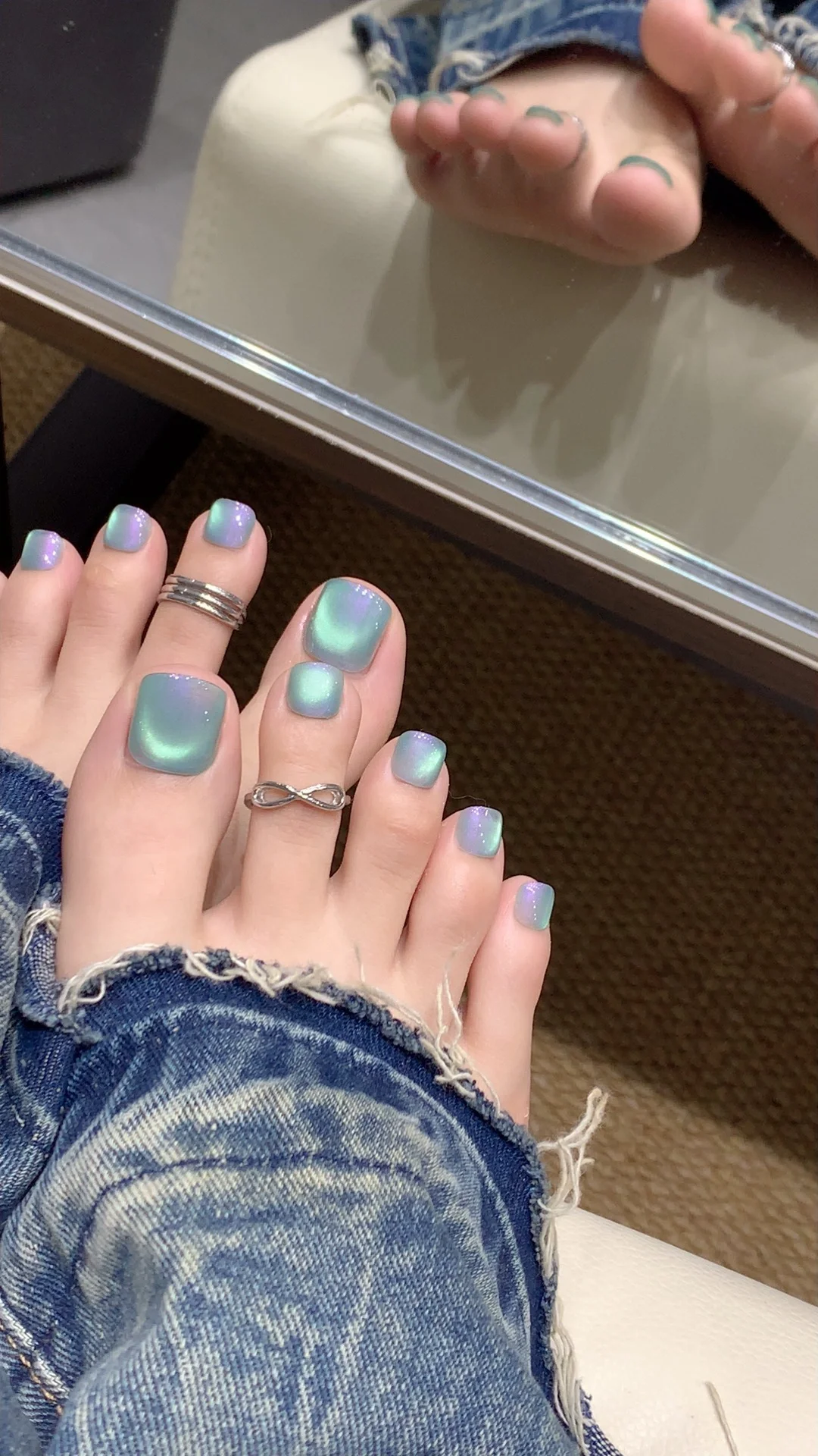 live📸脚美甲款式～氛围感美甲