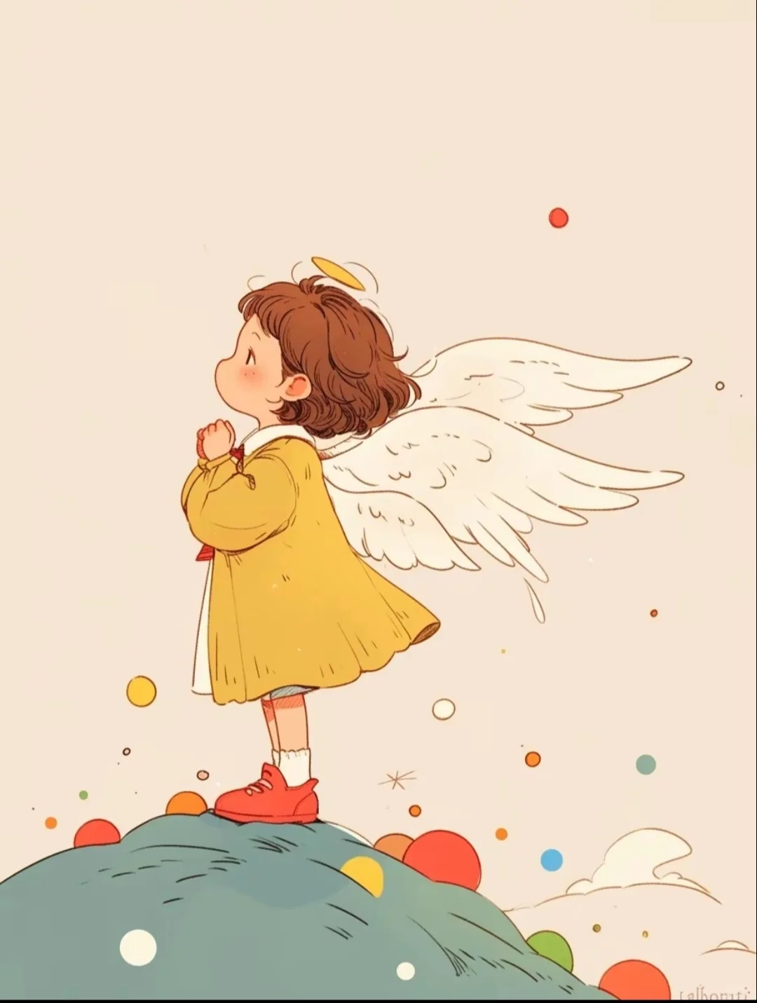 小天使插画✨ 把温柔和浪漫都装进去啦