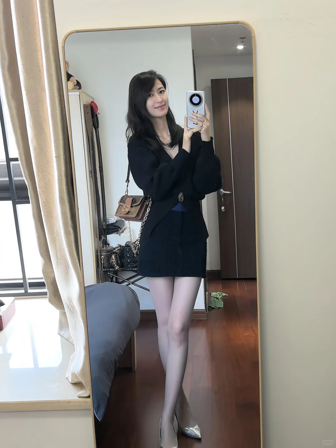 终于气温上升咯～可以穿丝丝了🤣