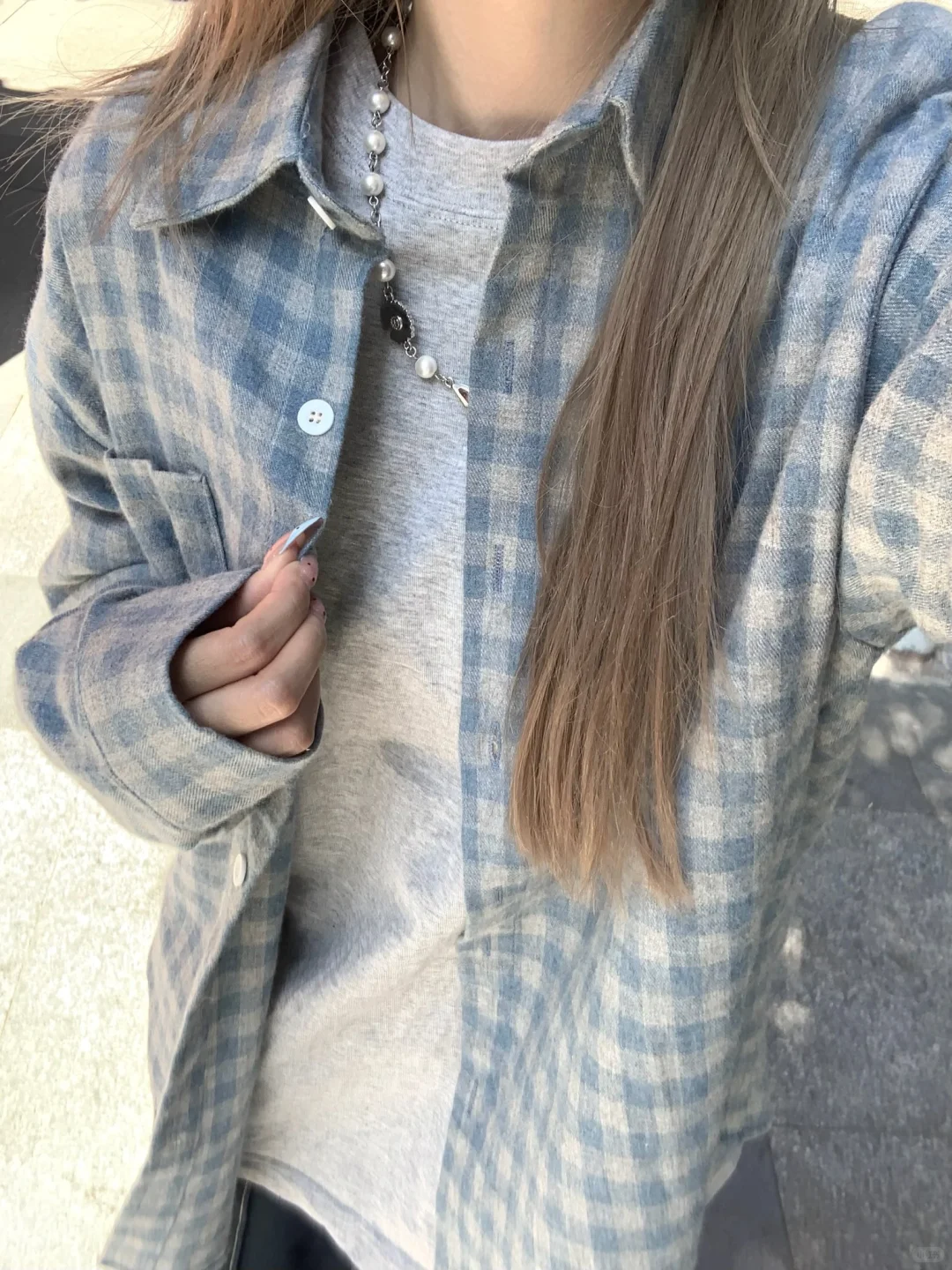 我爱格子衬衫！！！浅春氛围感具像化✨🌦️