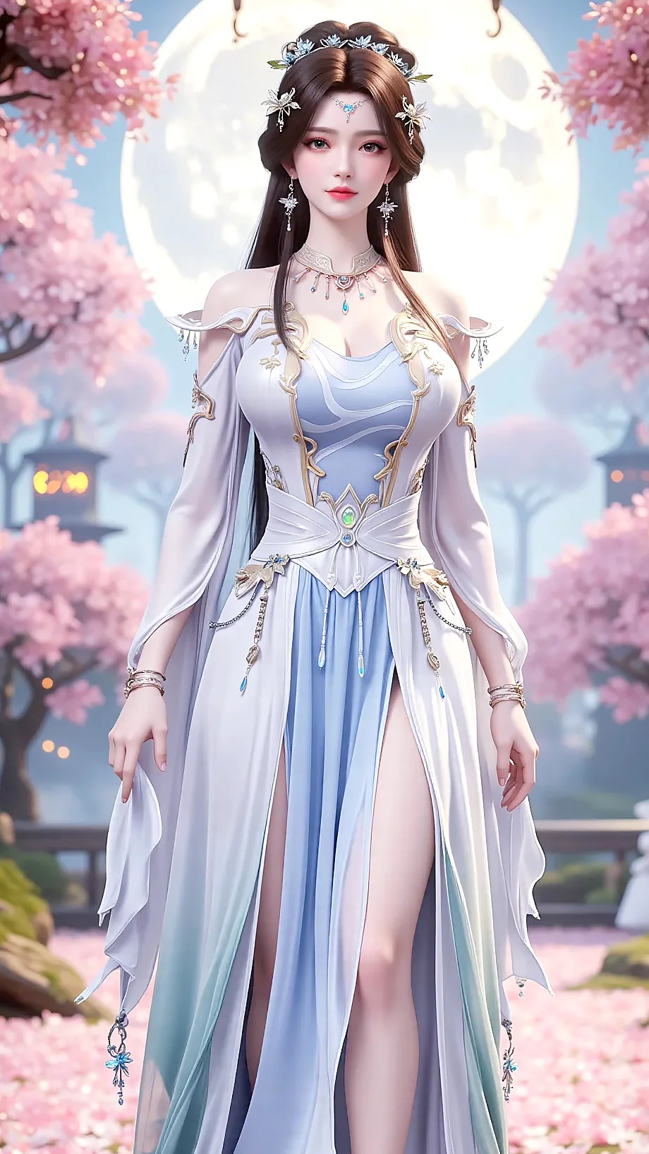 女神壁纸｜安妙依遮天手机高清动漫国漫壁纸