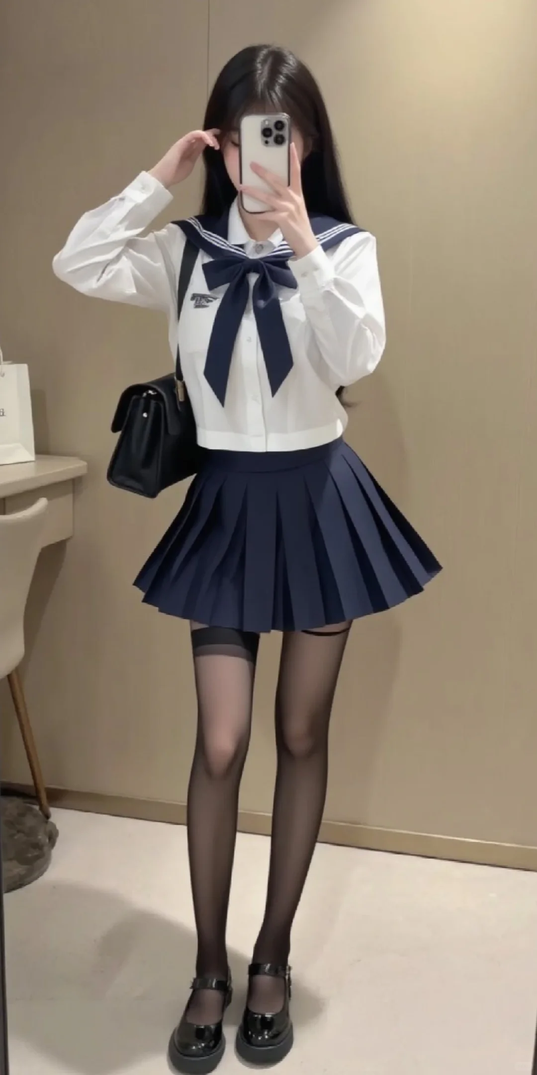 你的JK格裙女孩来啦✌️🙉🤔🤟