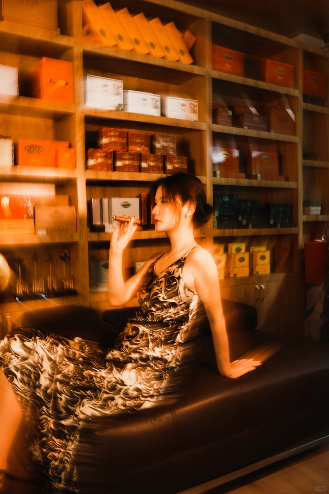 女士写真📷雪茄氛围写真集