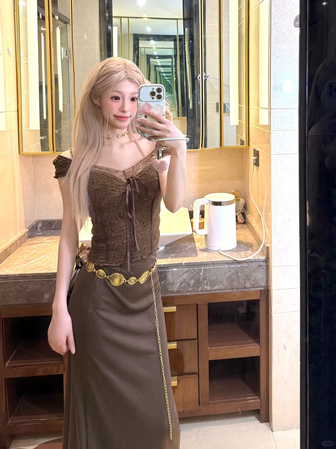花小钱做大美女！70r棕色复古辣妹穿搭🔗全🥰