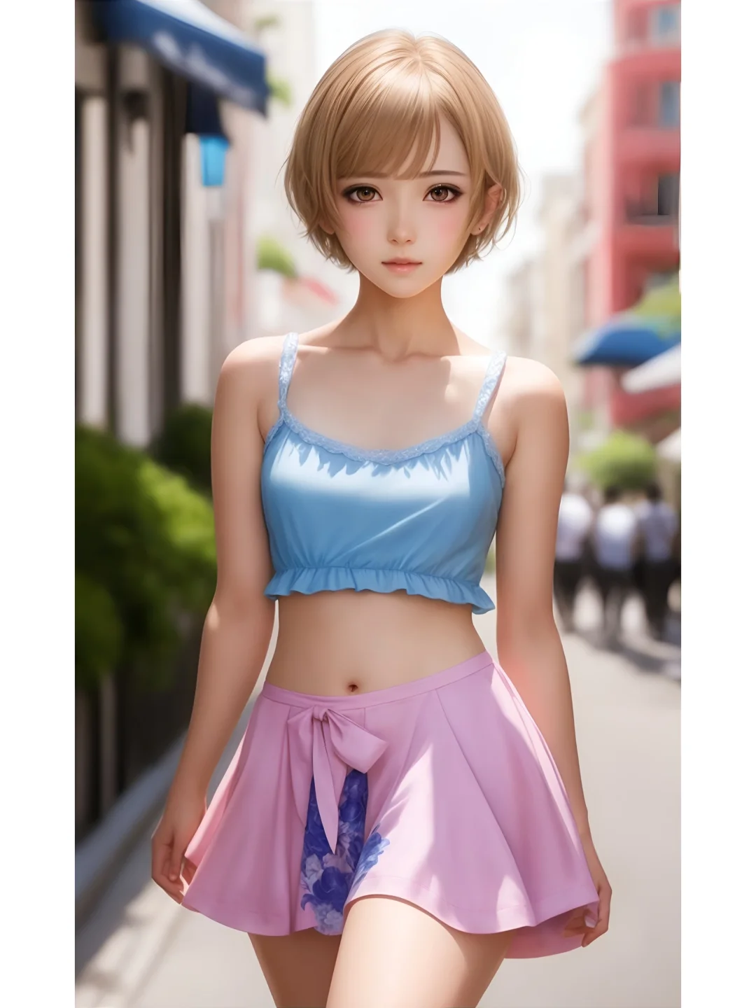 AI绘画|街拍美女（猫猫集）