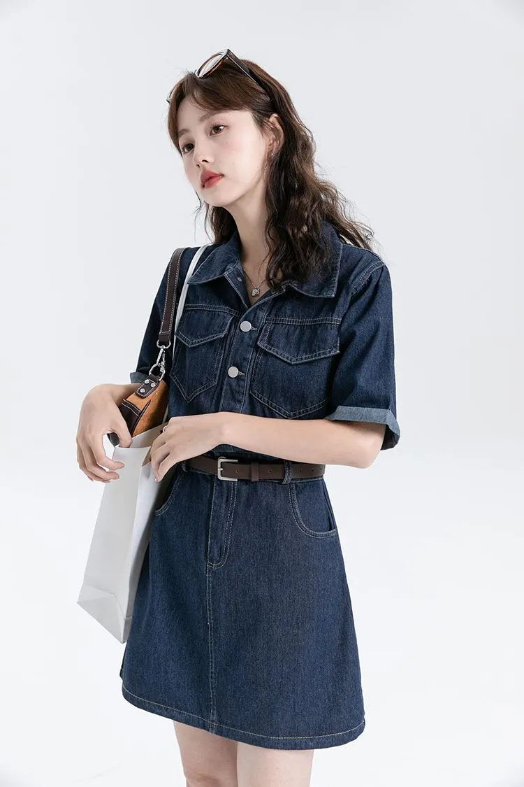 💙显瘦又时髦的牛仔连衣裙！