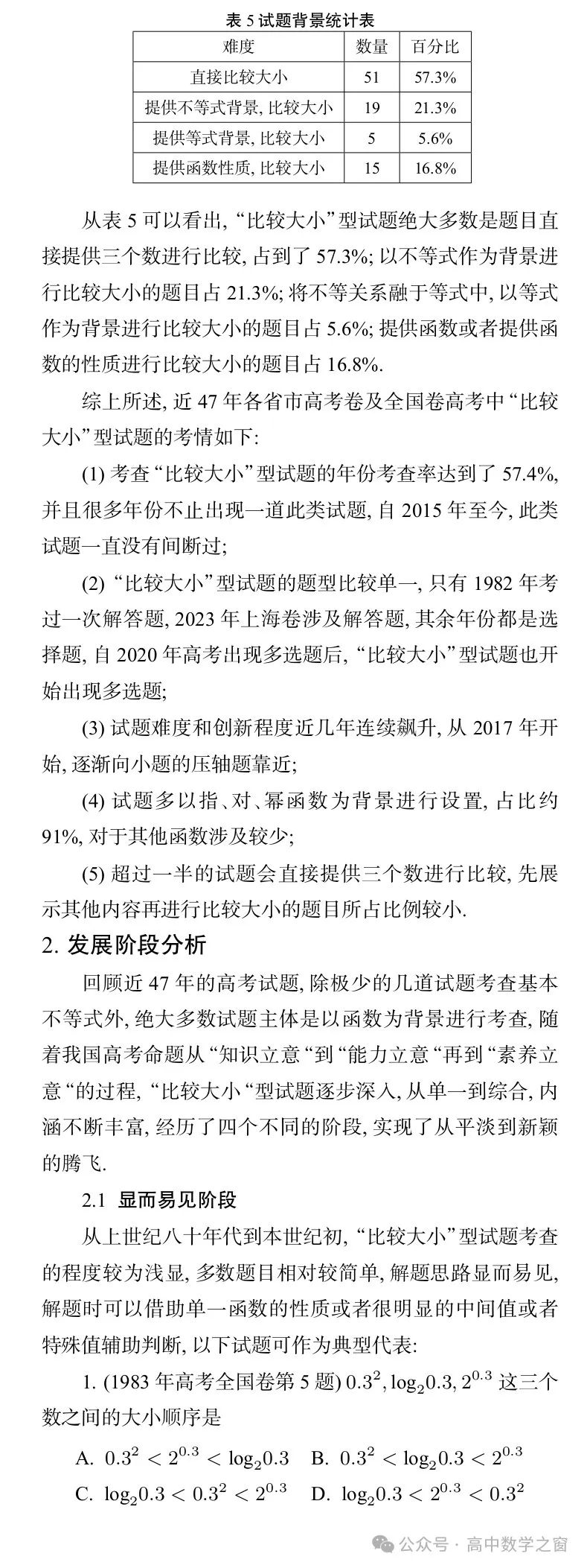 近47年高考中“比较大小”型试题的梳理及启示(杨丽萍,张明同老师) 第16张