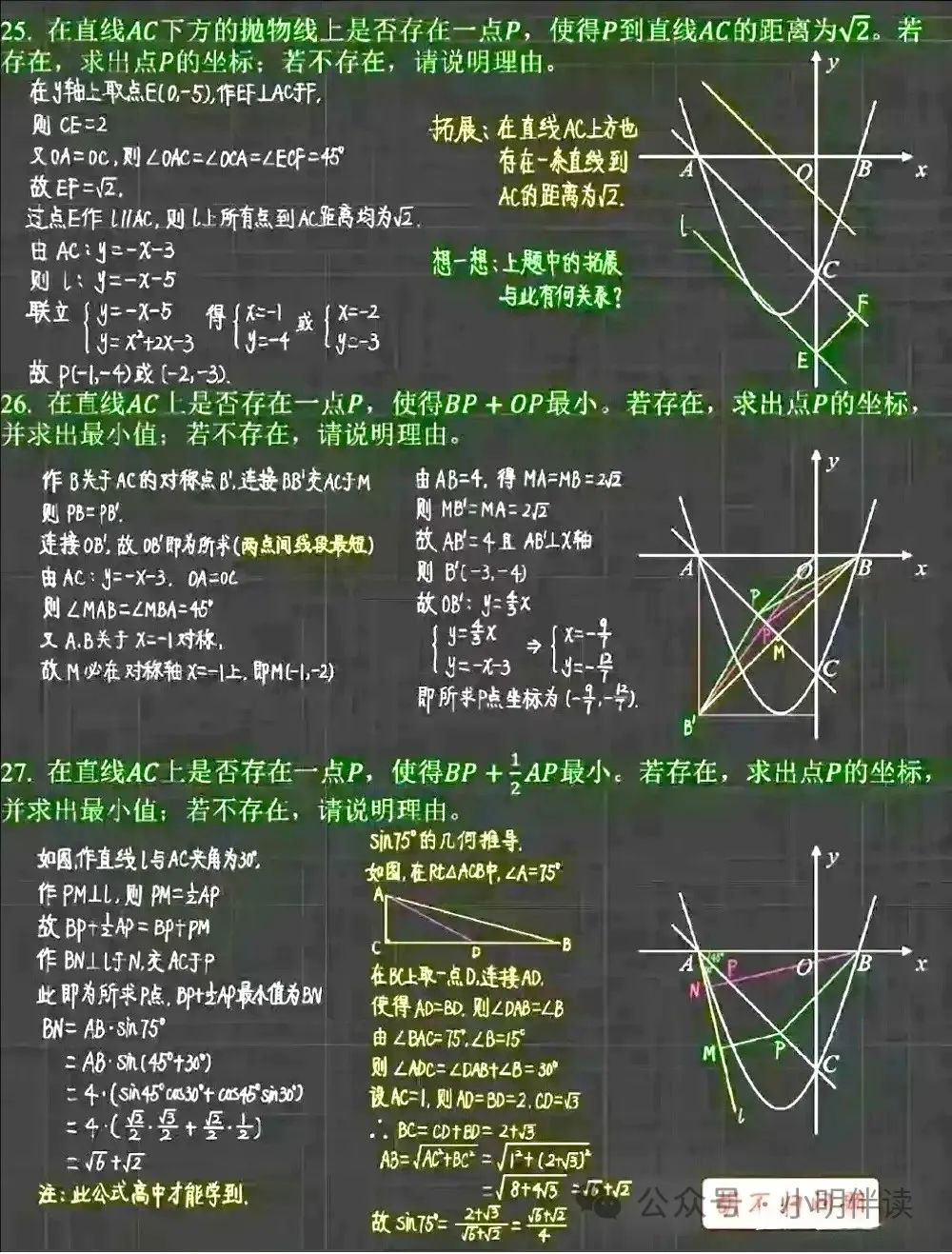 中考专题复习二次函数动点问题 第27张