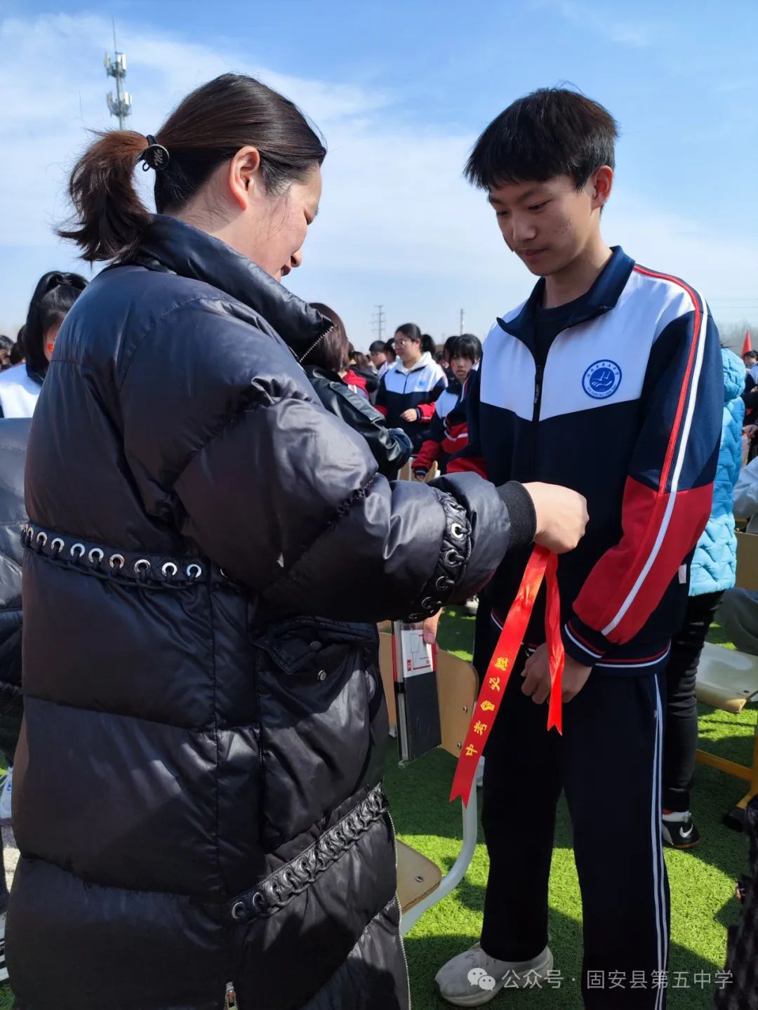 龙年中考燃激情  冲刺中考创辉煌——固安县第五中学九年级百日誓师大会 第59张