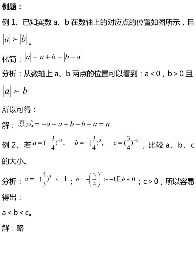 中考数学知识点——代数部分(一),赶快来收藏!! 第6张