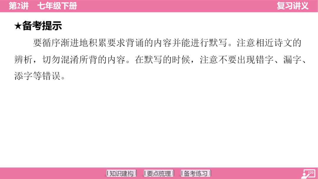 2024年中考语文复习:七年级下册知识要点梳理ppt 第121张