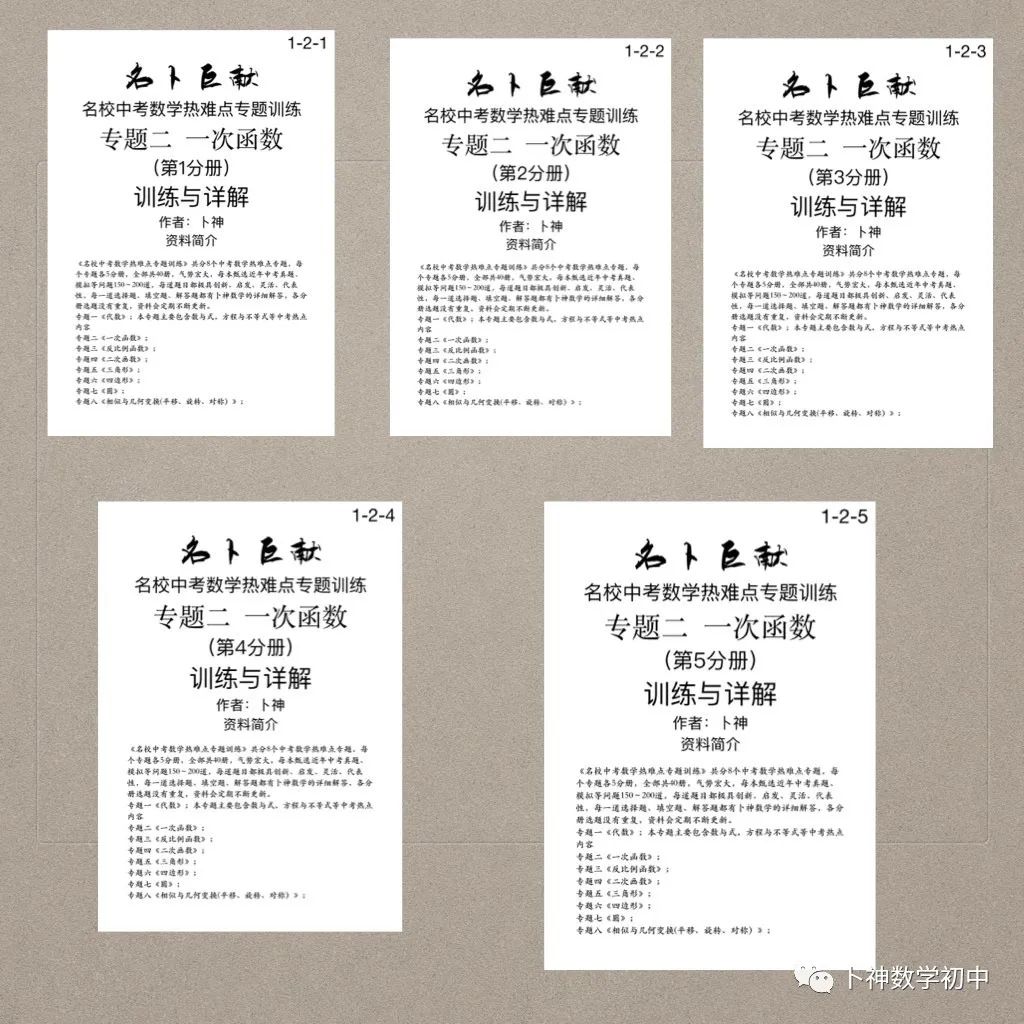 40本中考专题复习巨作!《名校中考数学热难点专题训练》代数/一次函数/反比例函数/二次函数/三角形/四边形/圆/相似与几何变换/ 第59张