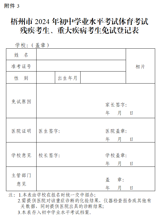 梧州市2024年中考,今日开始报名,3月22日结束 第9张