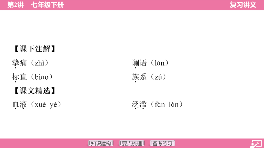 2024年中考语文复习:七年级下册知识要点梳理ppt 第18张