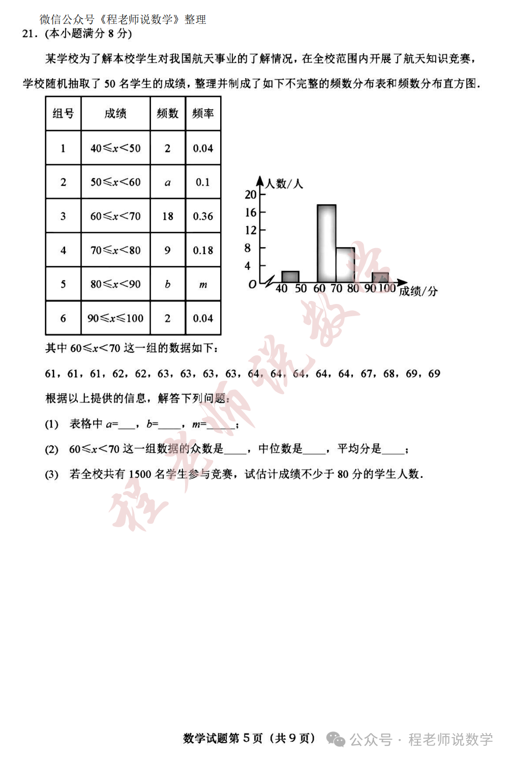 【2024中考专题】高新,天桥,槐荫,育英,实验,初三开学真题卷+详细解析汇总! 第18张