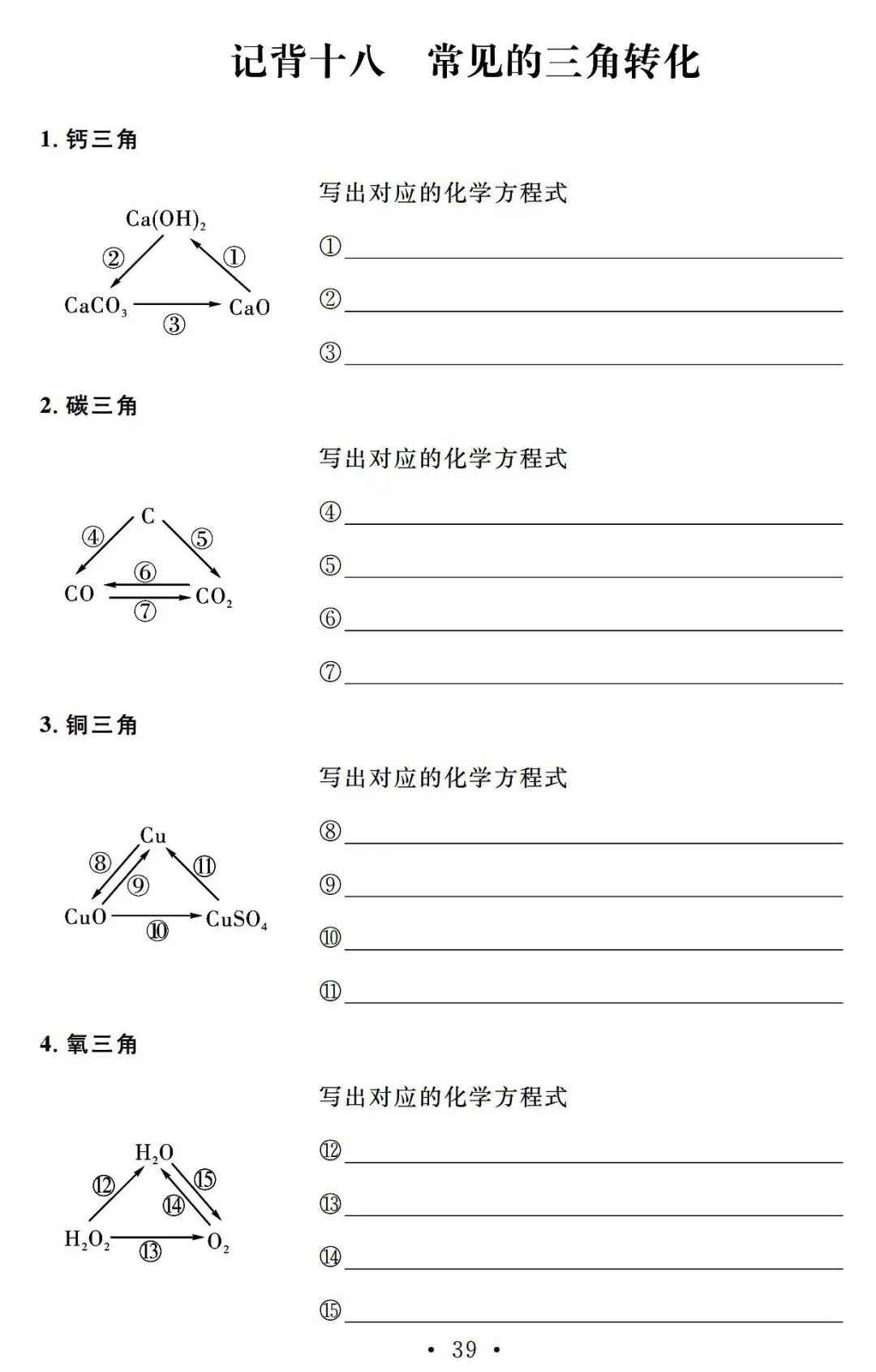 【中考必备】九年级化学一轮复习基础知识记背清单(可下载) 第41张