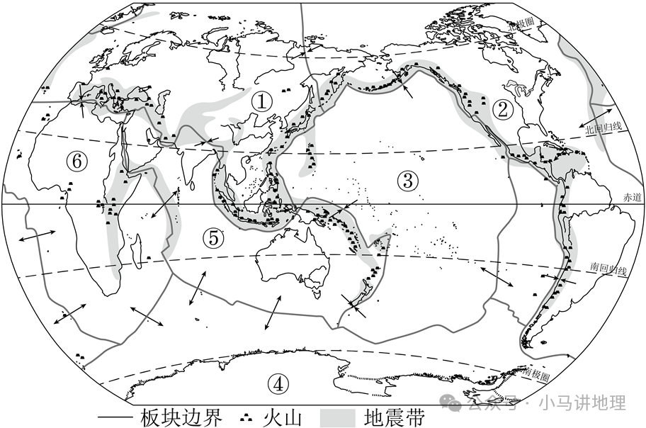 地理中考复习每天五道题18:陆地和海洋 第3张