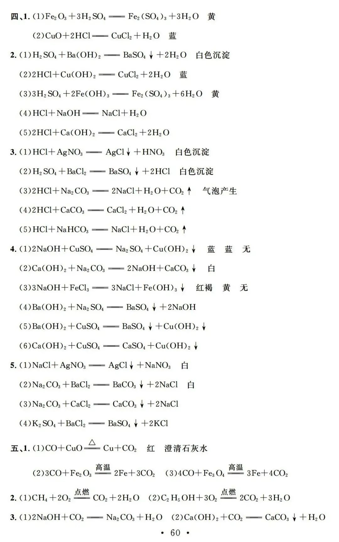 【中考必备】九年级化学一轮复习基础知识记背清单(可下载) 第62张