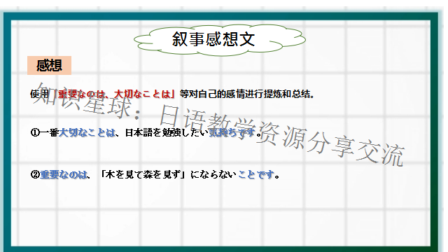 高考日语作文:叙事感想专题作文  课件 第16张