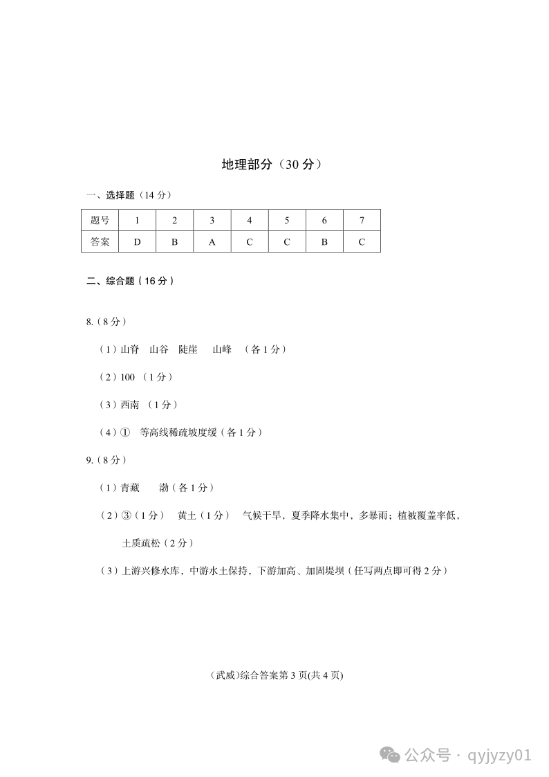 2020年中考试题含答案 第37张