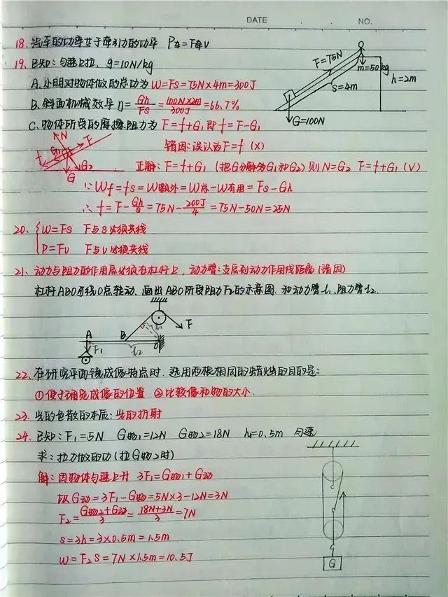 中考学霸物理错题集,跟着学霸一起学,考前提分见效快! 第5张