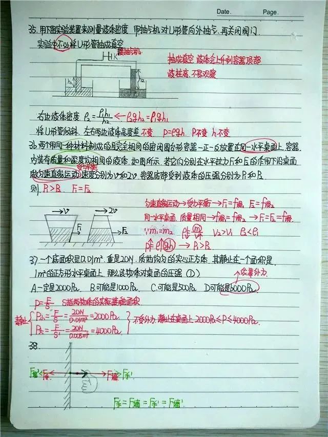 中考学霸物理错题集,跟着学霸一起学,考前提分见效快! 第7张