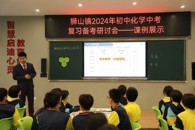 【有气质·更卓越】凝心聚力,冲刺中考,狮山镇2024年初中化学中考复习备考研讨会在狮实召开 第1张