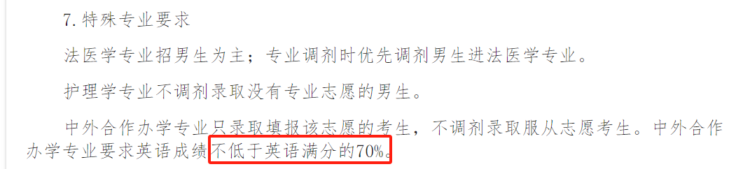 报考有要求!高考填志愿这些学校对数学、英语有分数要求 第13张