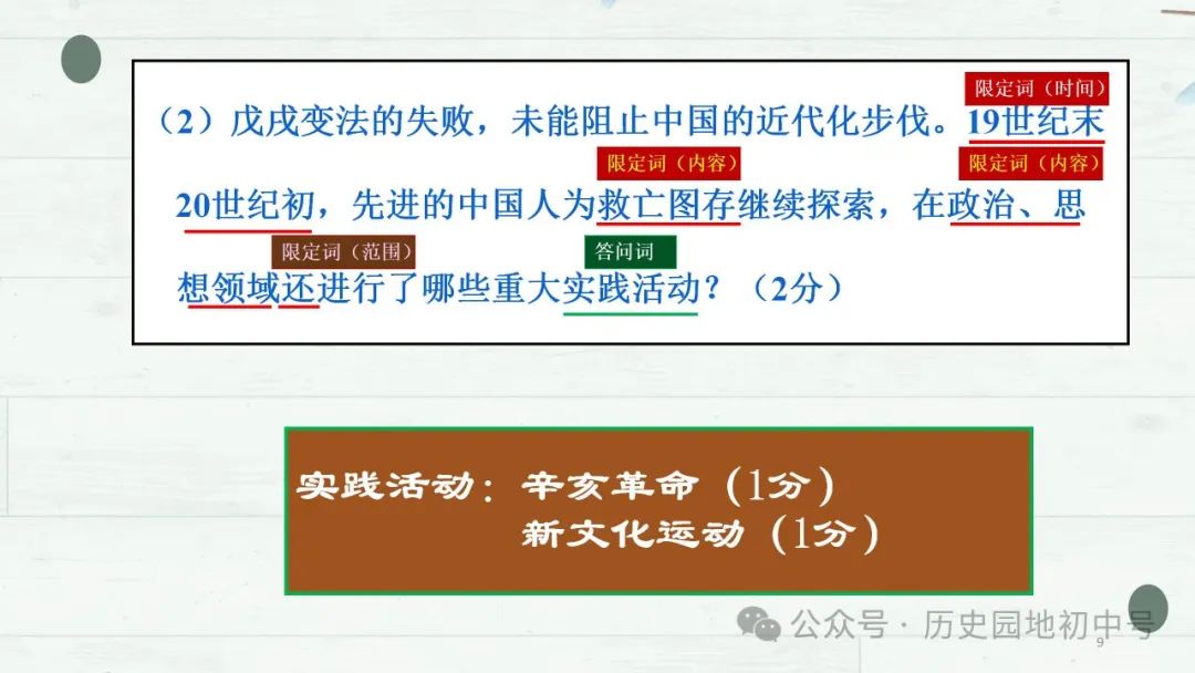 中考复习 | lzp362422:2024年中考主观题解题指导课件 第9张