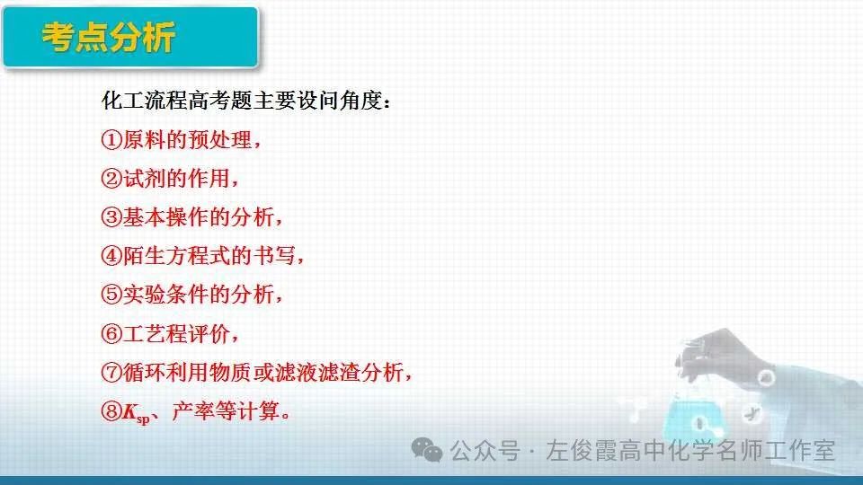 【精品课件系列】高考化学化工流程能力提升八 第2张