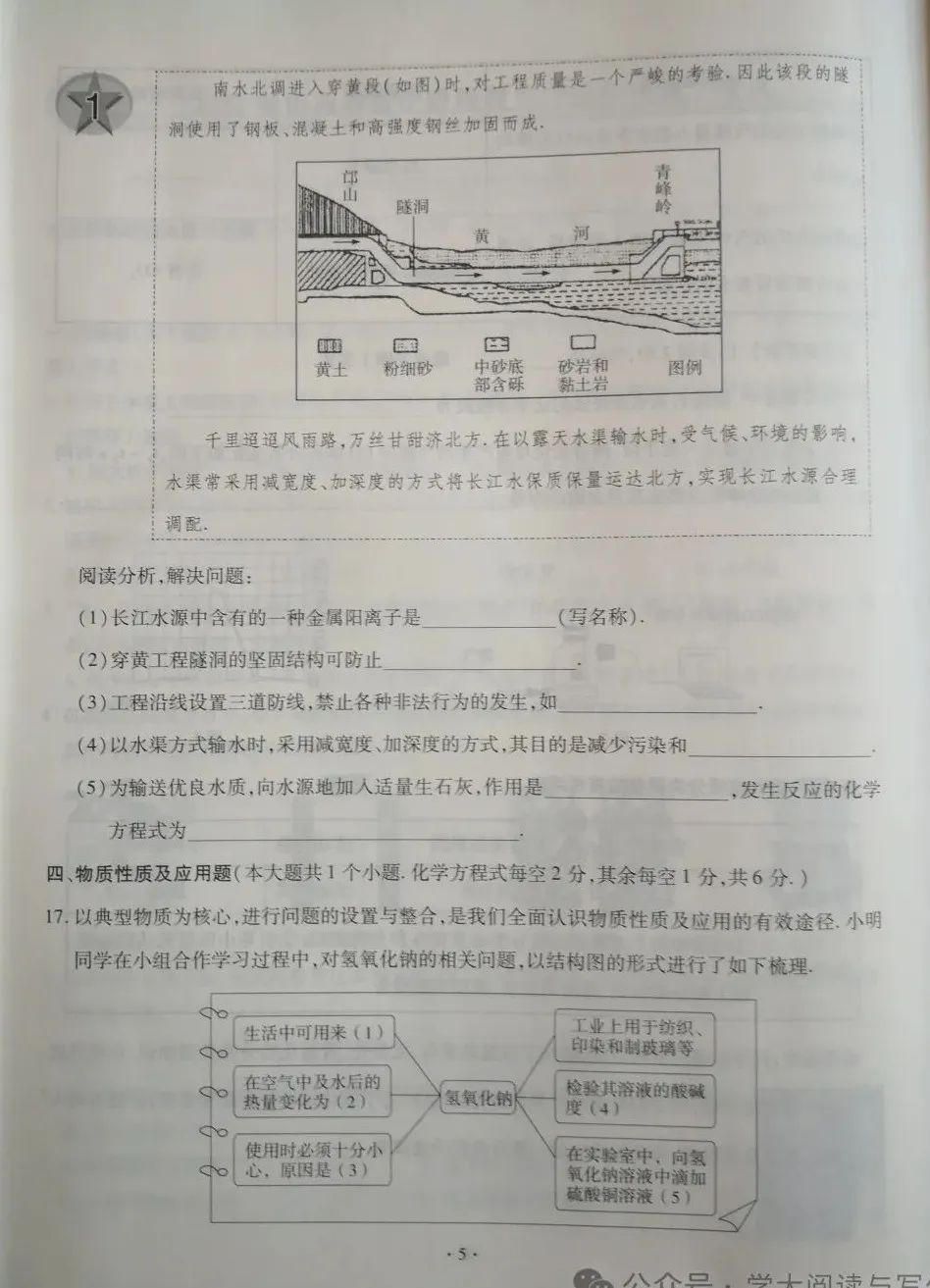 【中考真题】2023年山西省中考化学真题(附答案) 第5张