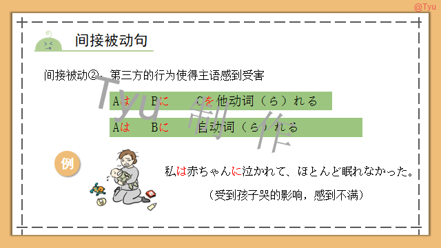 高考日语:动词使役、被动、使役被动、使役授受详解 课件 第13张