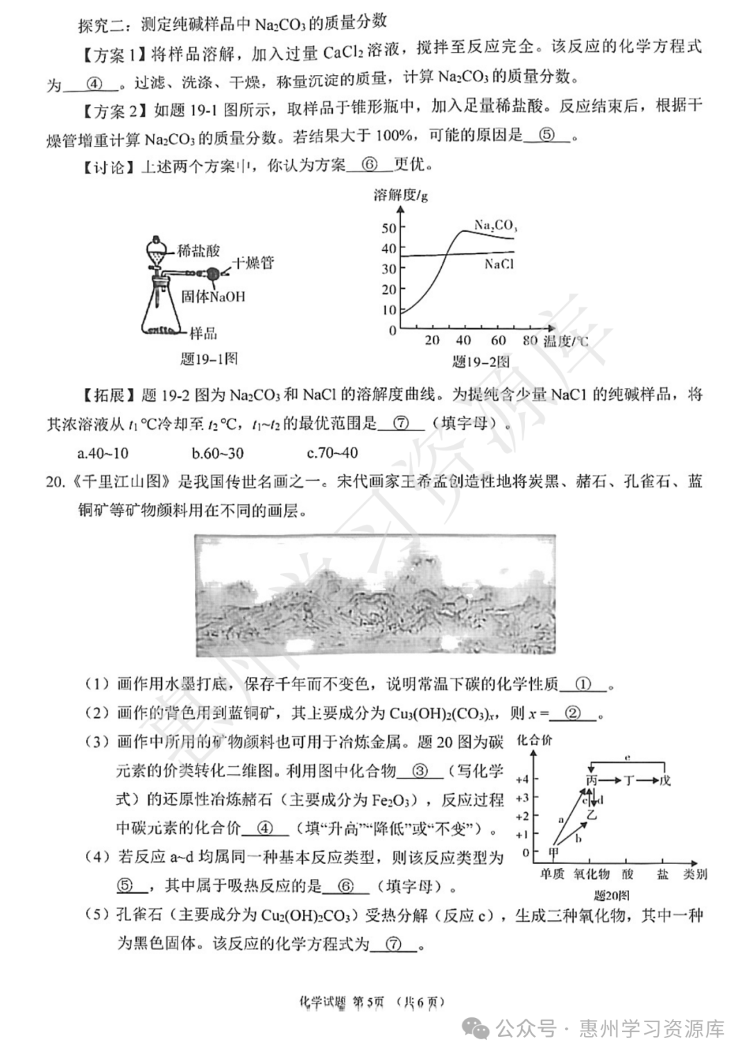 2022广东中考真题卷(化学) 第5张