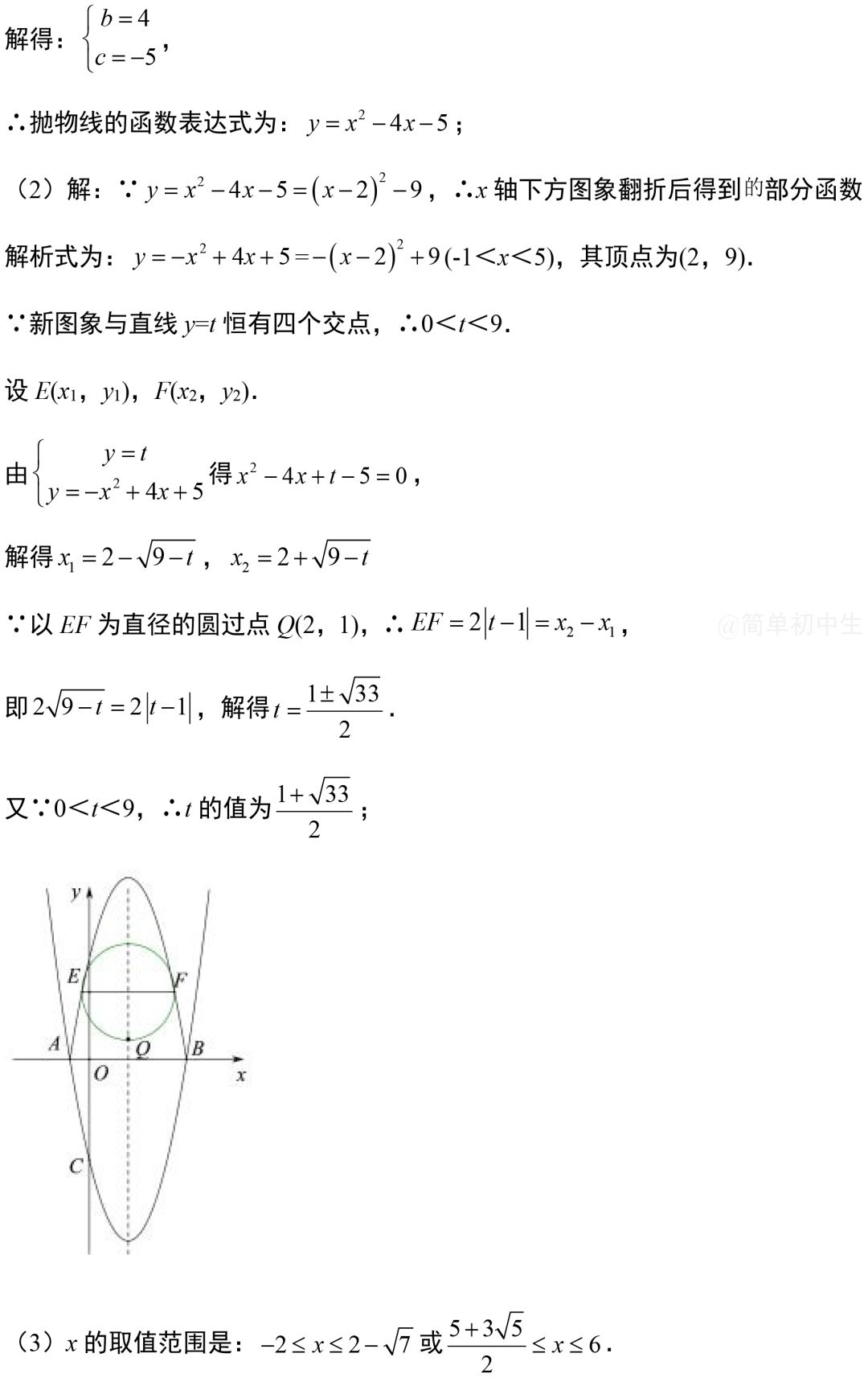 中考数学压轴题:二次函数与几何综合真题 第17张