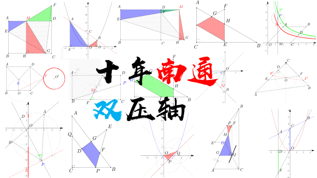 网友想看的南通十年中考双压轴题品鉴! 第3张