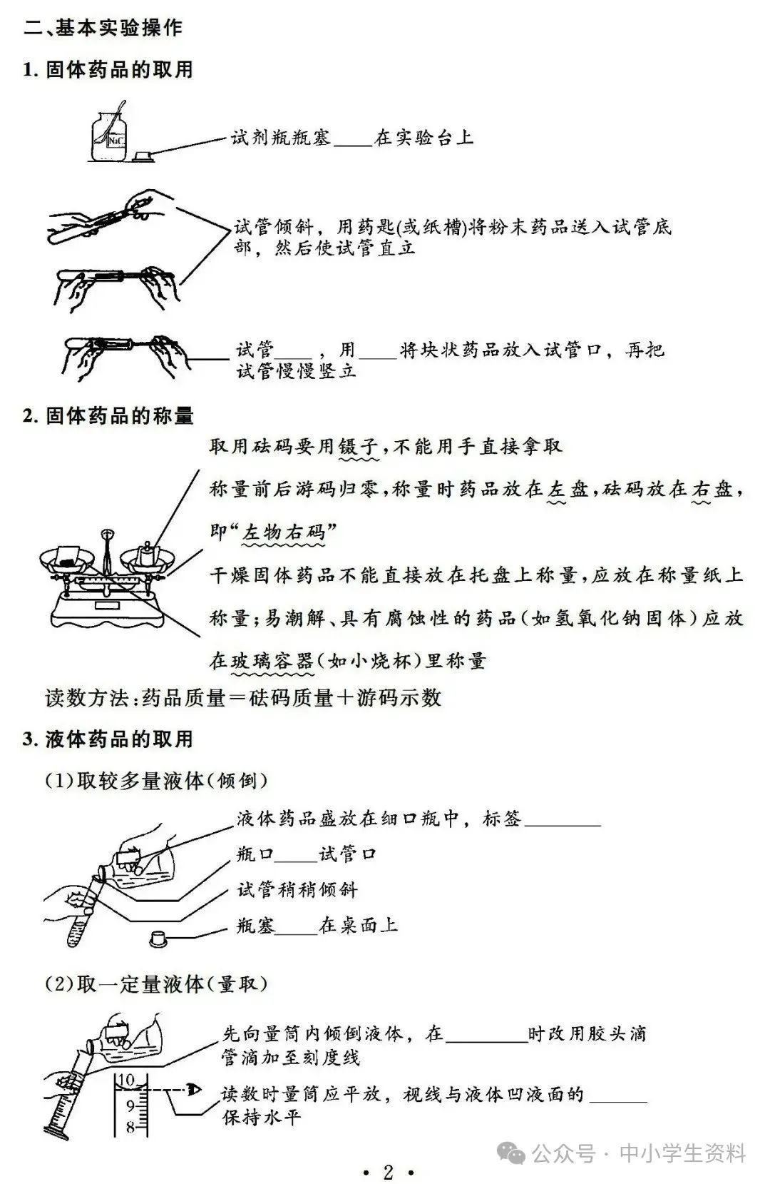 中考化学基础知识巩固 第3张