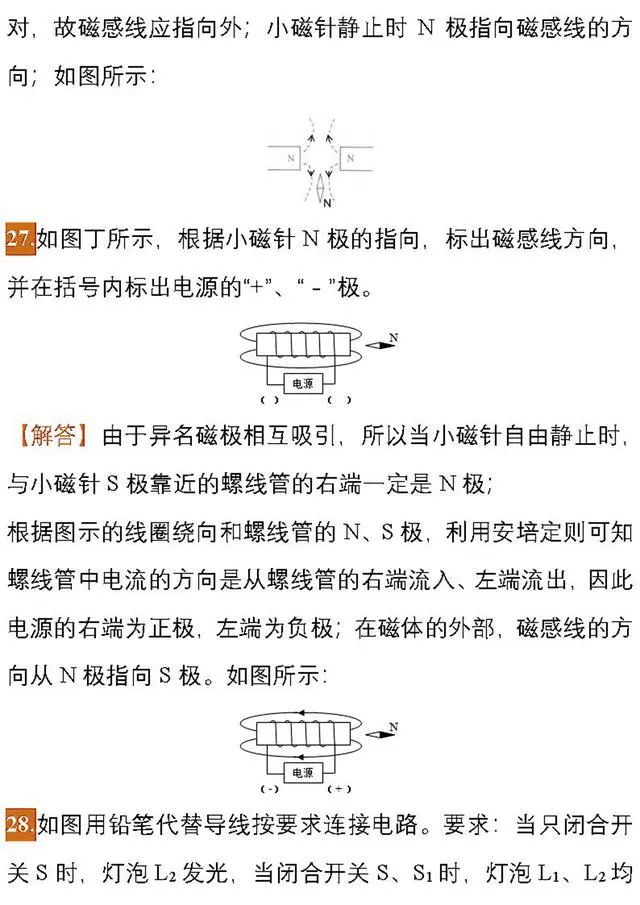 福利领取丨【初中物理】中考物理作图题专项练习,必看!!! 第17张