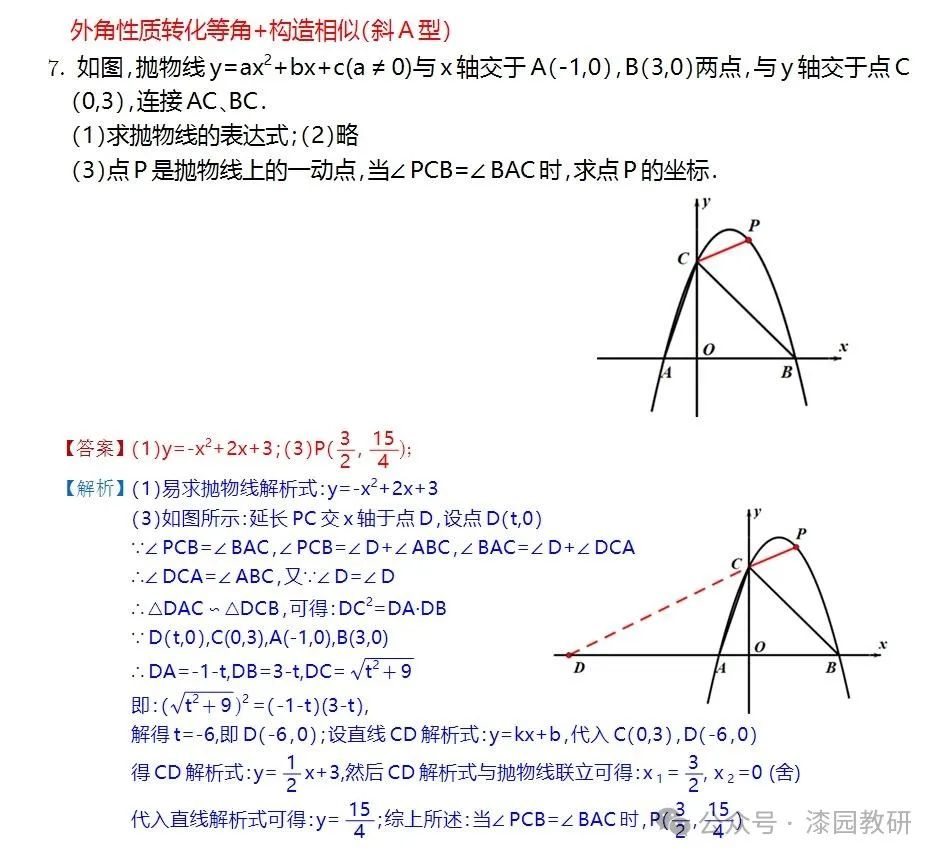 中考重难点,二次函数压轴处理思路 第35张