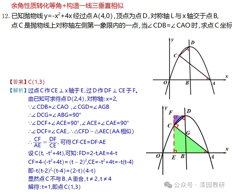 中考重难点,二次函数压轴处理思路 第39张