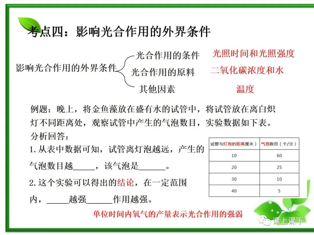 小中考复习课件7-----初一下绿色植物的光合作用 第21张