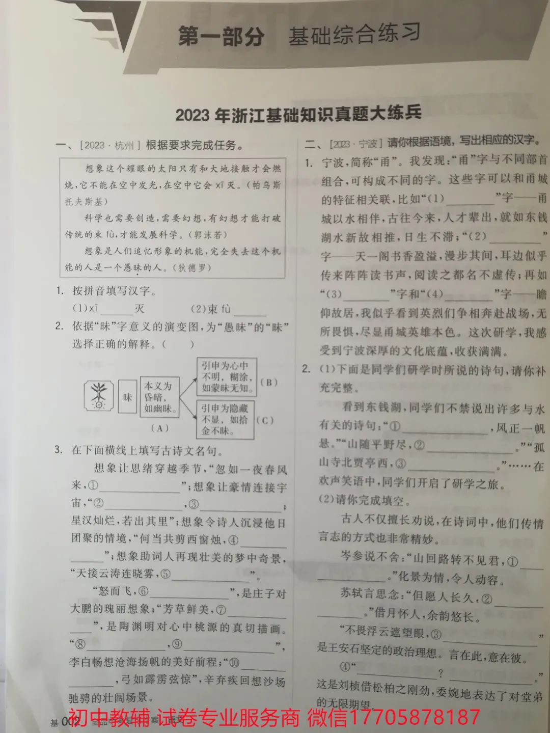 2024全品中考 复习方案 语文 第113张