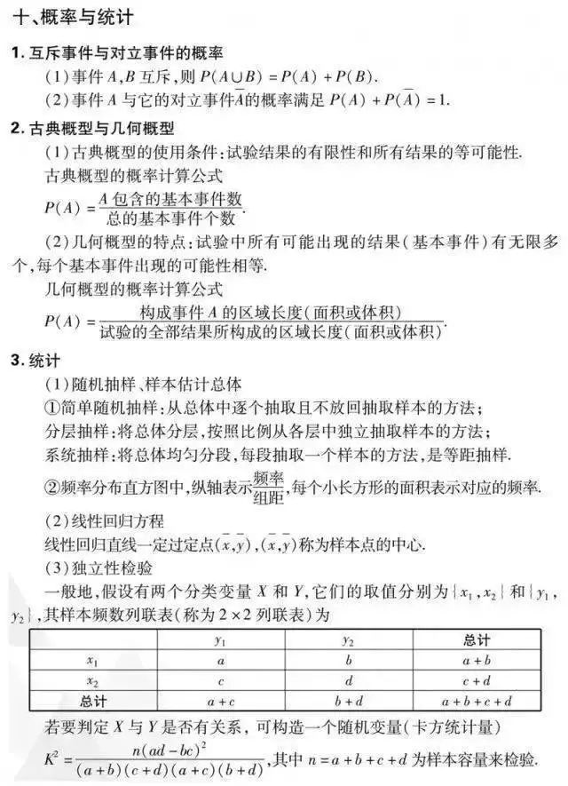 高考数学:文理科重点知识点汇总 第13张